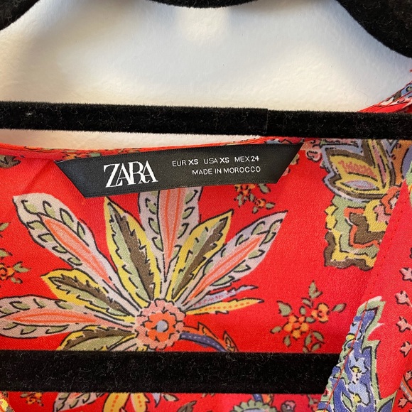 Zara Pattern Top with Drawstring Waist - Picture 4 of 5